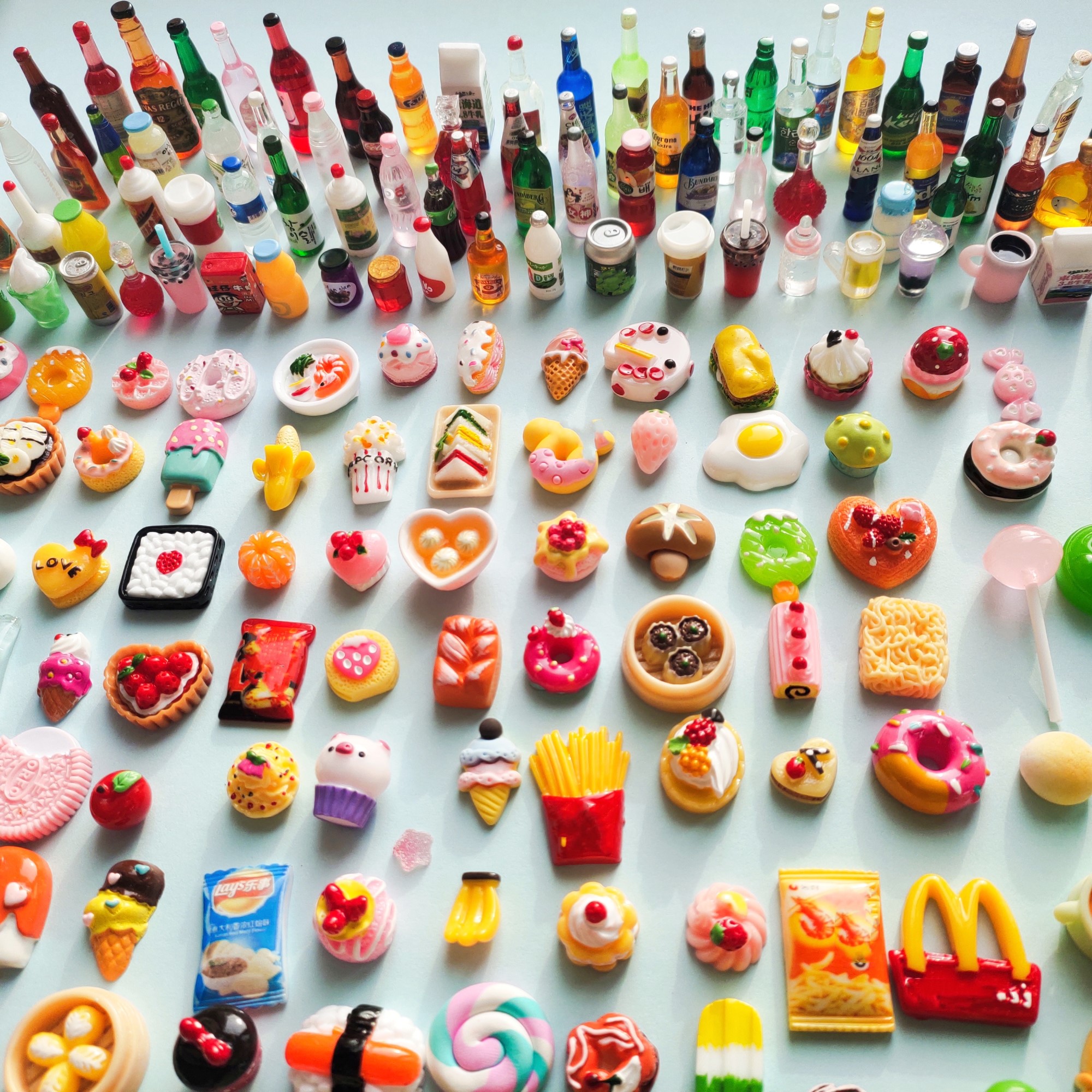 Food Snacks Drinks - Cute Miniature Dollhouse Supermarket Food Snacks
