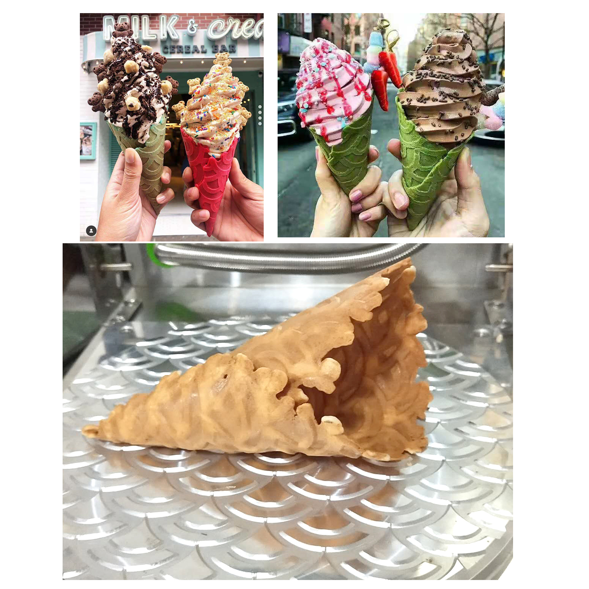 Waffle Cone Maker Waffle Cone  - Logo Food Snack incelemesi ve fiyatı