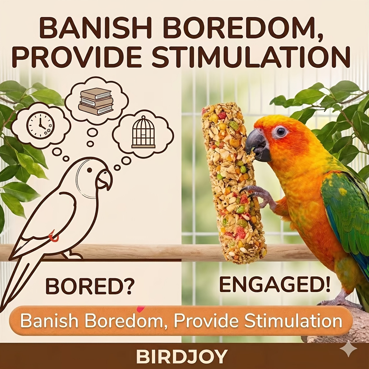 3pcs Bird Treat Sticks, Natura - Food Snacks High In Protein incelemesi ve fiyatı