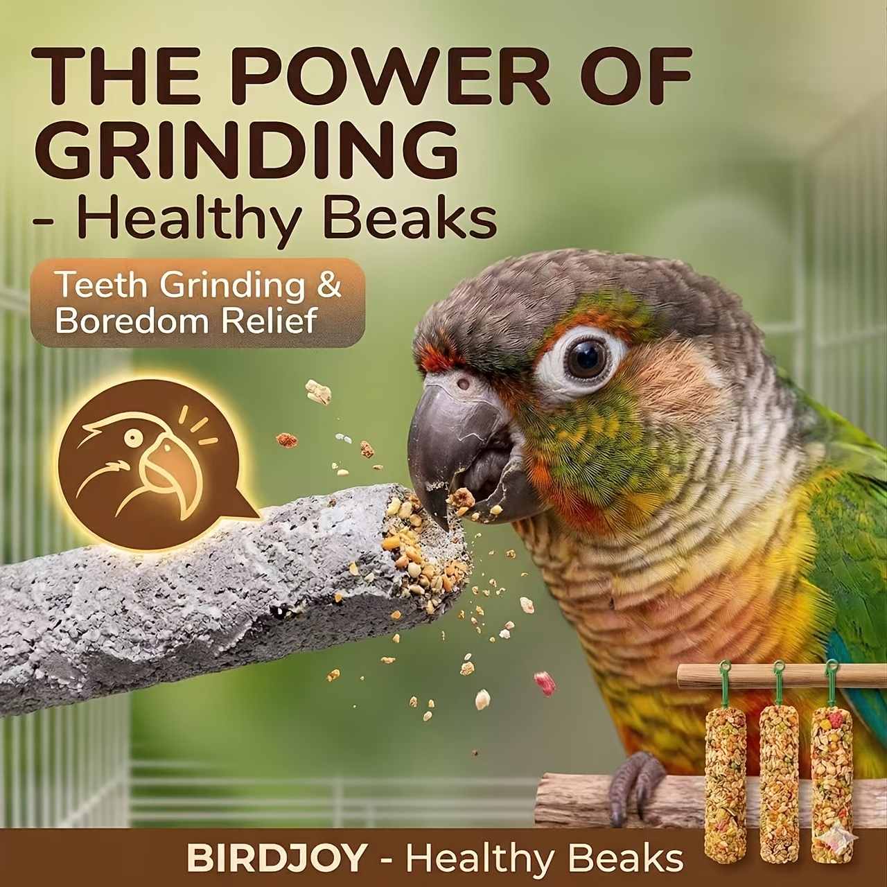 3pcs Bird Treat Sticks, Natura - Food Snacks High In Protein incelemesi ve fiyatı