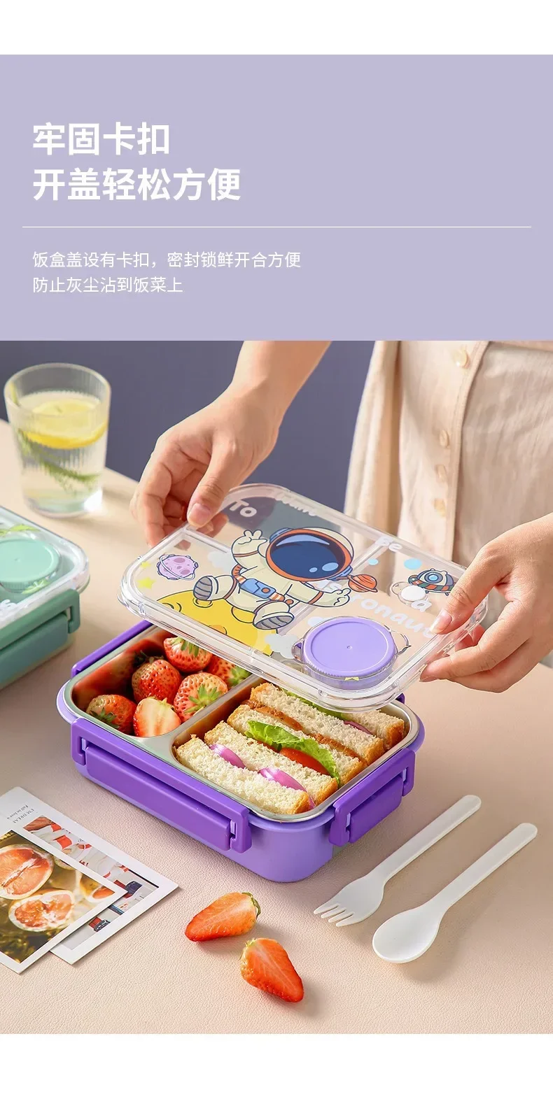 Unicorn Cartoon Bento Lunch Bo - Snacks Food Warmer incelemesi ve fiyatı