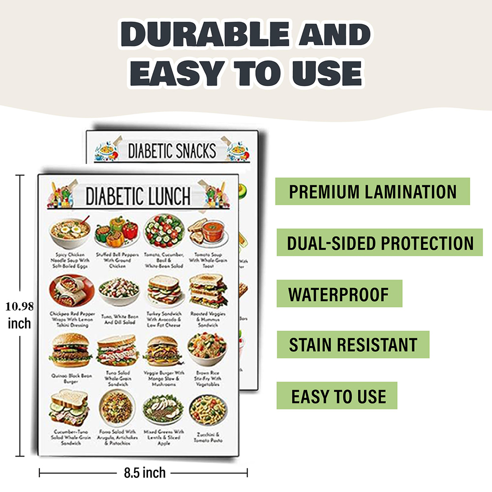 12pcs Diabetic Meal Planner Un - Healthy Snacks Food incelemesi ve fiyatı