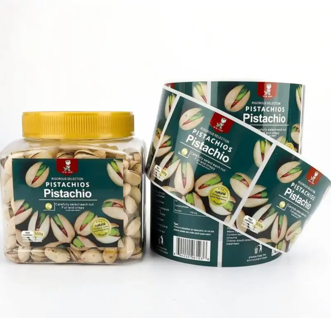 Custom snack stickers, nuts, d - Logo Food Snack incelemesi ve fiyatı