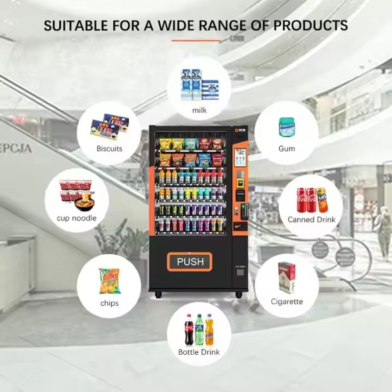 Customized Touch Screen Smart  - Food Snacks Vending Machine incelemesi ve fiyatı