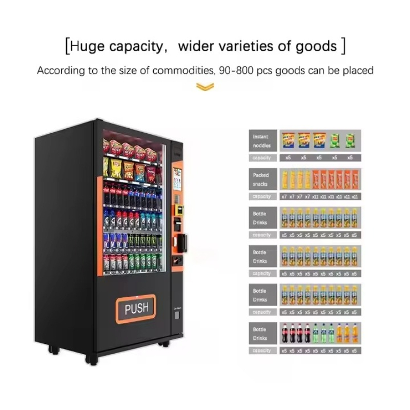 Customized Touch Screen Smart  - Food Snacks Vending Machine incelemesi ve fiyatı