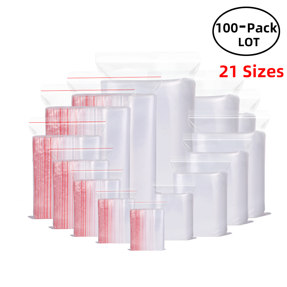 100PCS/Pack Resealable Zip Loc - Food Z incelemesi ve fiyatı