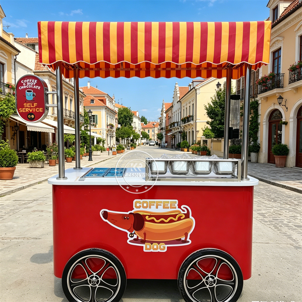 Mobile Food Cart Outdoor Urban - Logo Food Snack incelemesi ve fiyatı