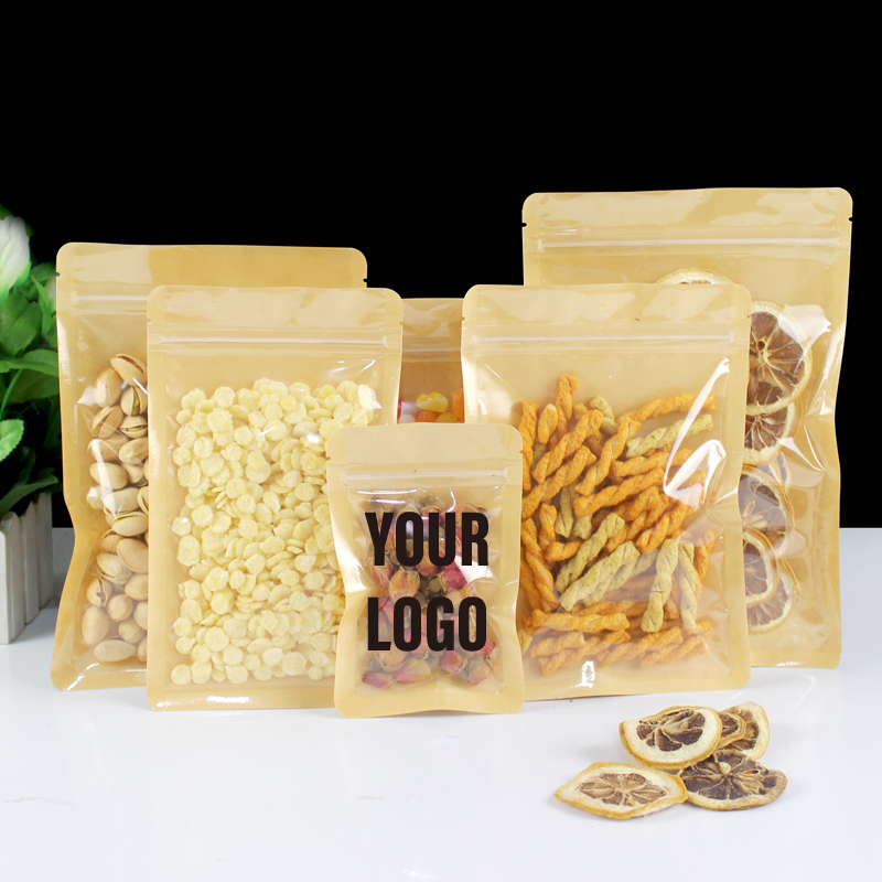 100pcs Eco-friendly Kraft Pape - Logo Food Snack incelemesi ve fiyatı