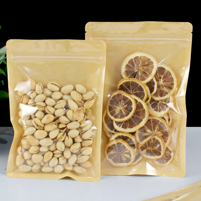 100pcs Eco-friendly Kraft Pape - Logo Food Snack incelemesi ve fiyatı