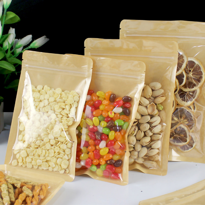 100pcs Eco-friendly Kraft Pape - Logo Food Snack incelemesi ve fiyatı