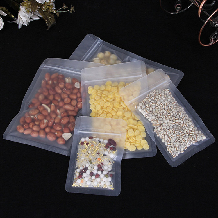 100PCS Frosted Plastic Ziplock - Logo Food Snack incelemesi ve fiyatı