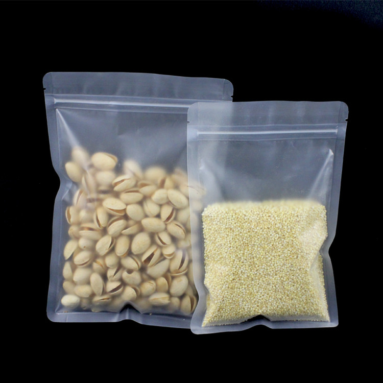 100PCS Frosted Plastic Ziplock - Logo Food Snack incelemesi ve fiyatı