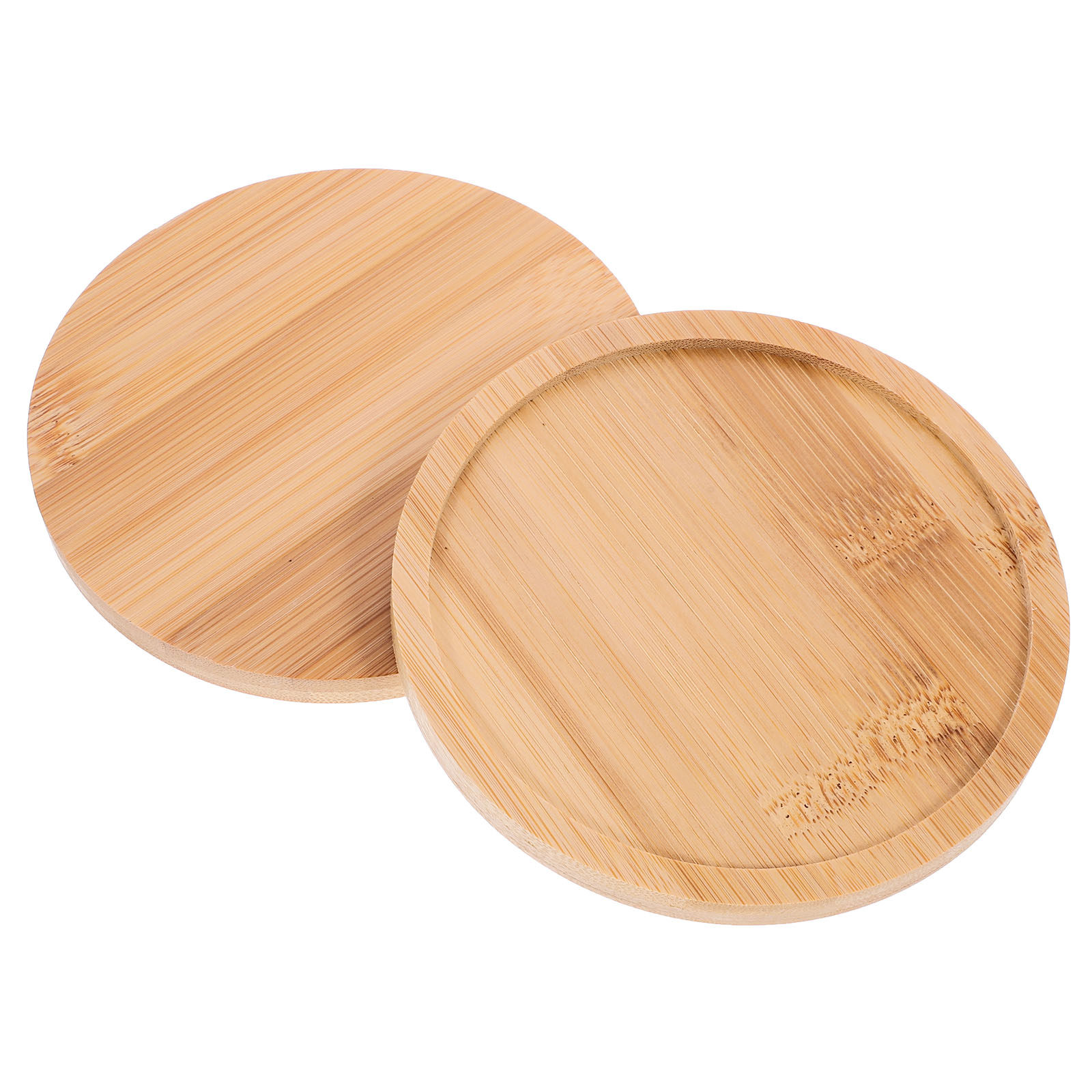 2Pcs Wooden Serving Trays Roun - Food Snacks Drinks incelemesi ve fiyatı