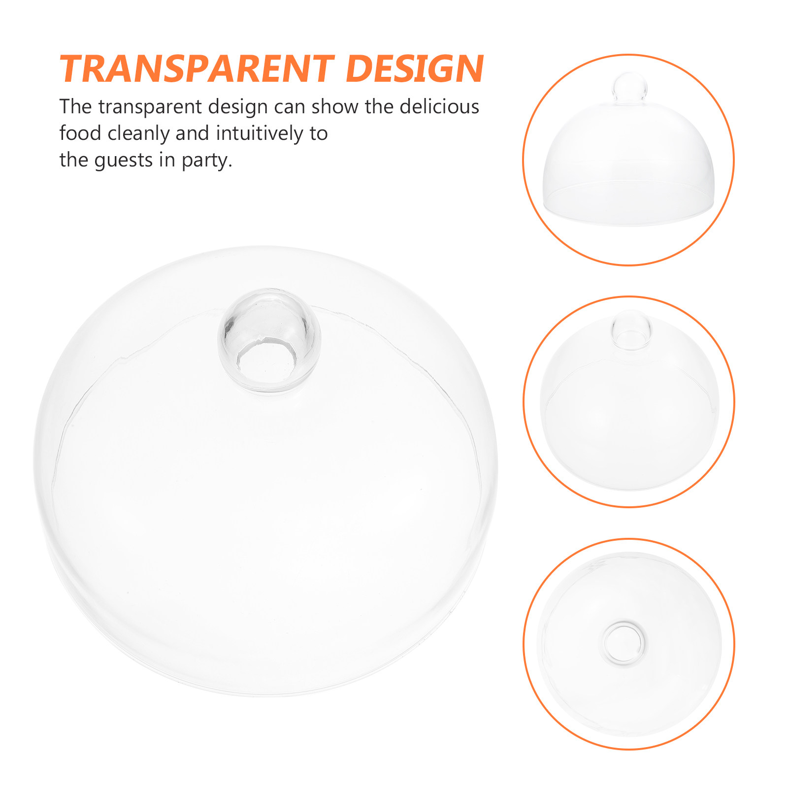 Sturdy Glass Food Cover Transp - Healthy Snacks Food incelemesi ve fiyatı