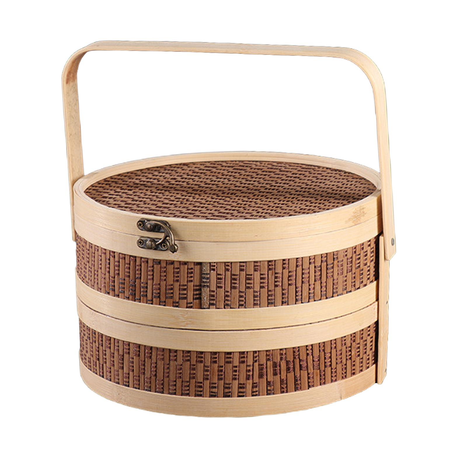 Bamboo Basket Serving Portable - Snacks Food Gift Baskets incelemesi ve fiyatı