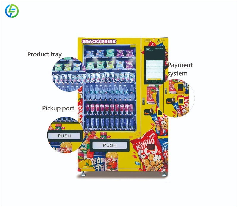Customized 24H Foods And Drink - Food Snacks Vending Machine incelemesi ve fiyatı