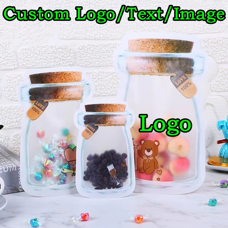 100PCS Wood Lid Mason Jar Bott - Logo Food Snack incelemesi ve fiyatı