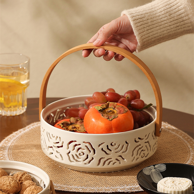 Ceramic Hollow Basket Fruit Pl - Snacks Food Gift Baskets incelemesi ve fiyatı