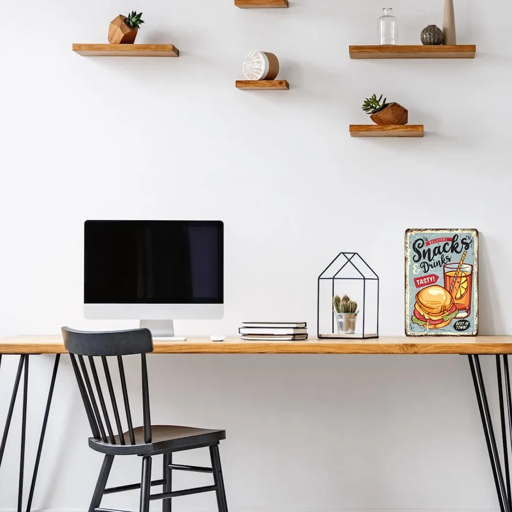 Vintage Food Metal Sign, 12x8  - Food Snacks Drinks incelemesi ve fiyatı