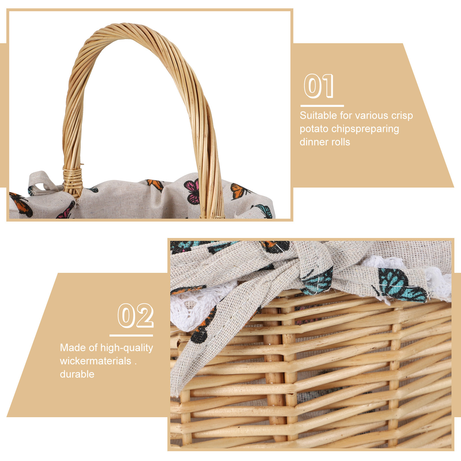 Rattan Storage Baskets Wicker  - Snacks Food Gift Baskets incelemesi ve fiyatı