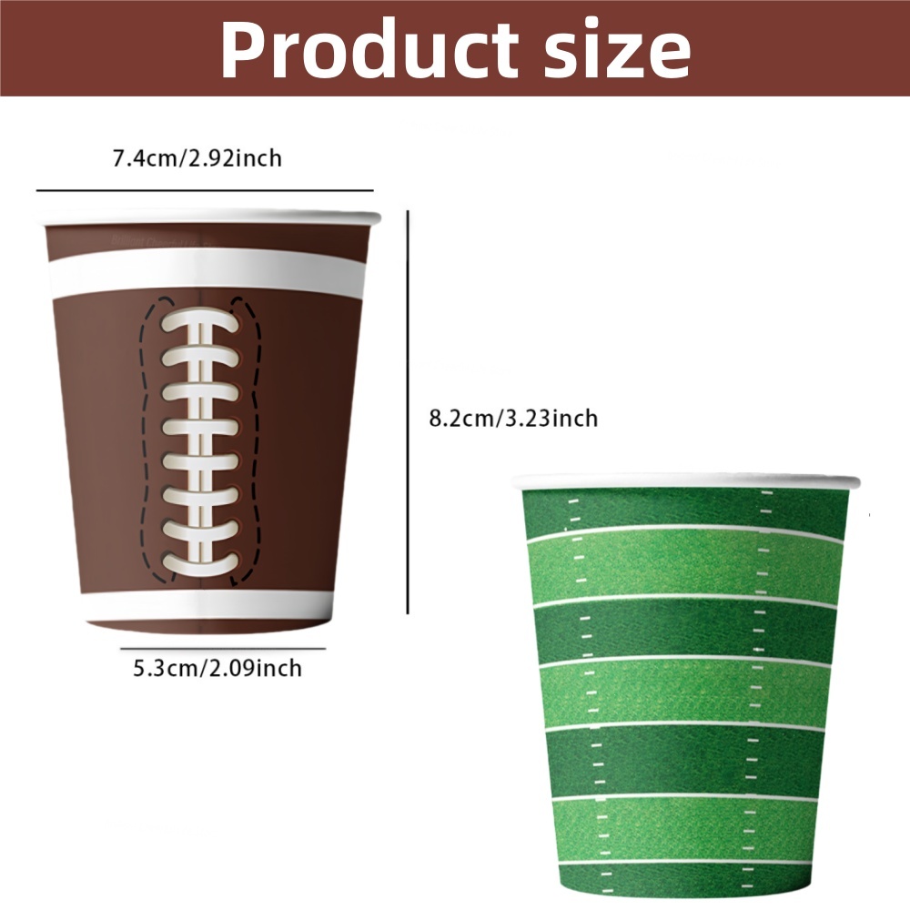 10/20/30Pcs 9oz America Footba - Food Snacks Game incelemesi ve fiyatı