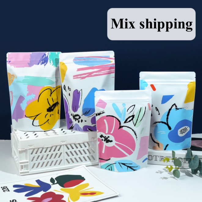 100PCS Aluminum Foil Stand-up  - Logo Food Snack incelemesi ve fiyatı